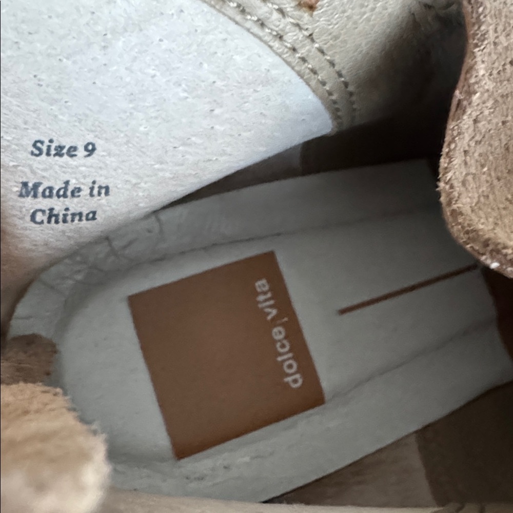 Dolce Vita Tan Suede Ankle Boots - Picture 6 of 6